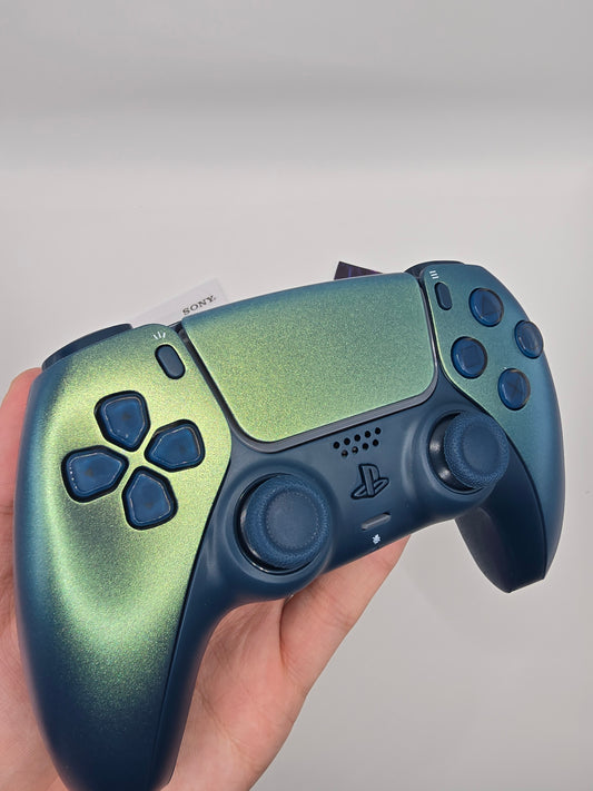 Mando PS5 Verde Cromado