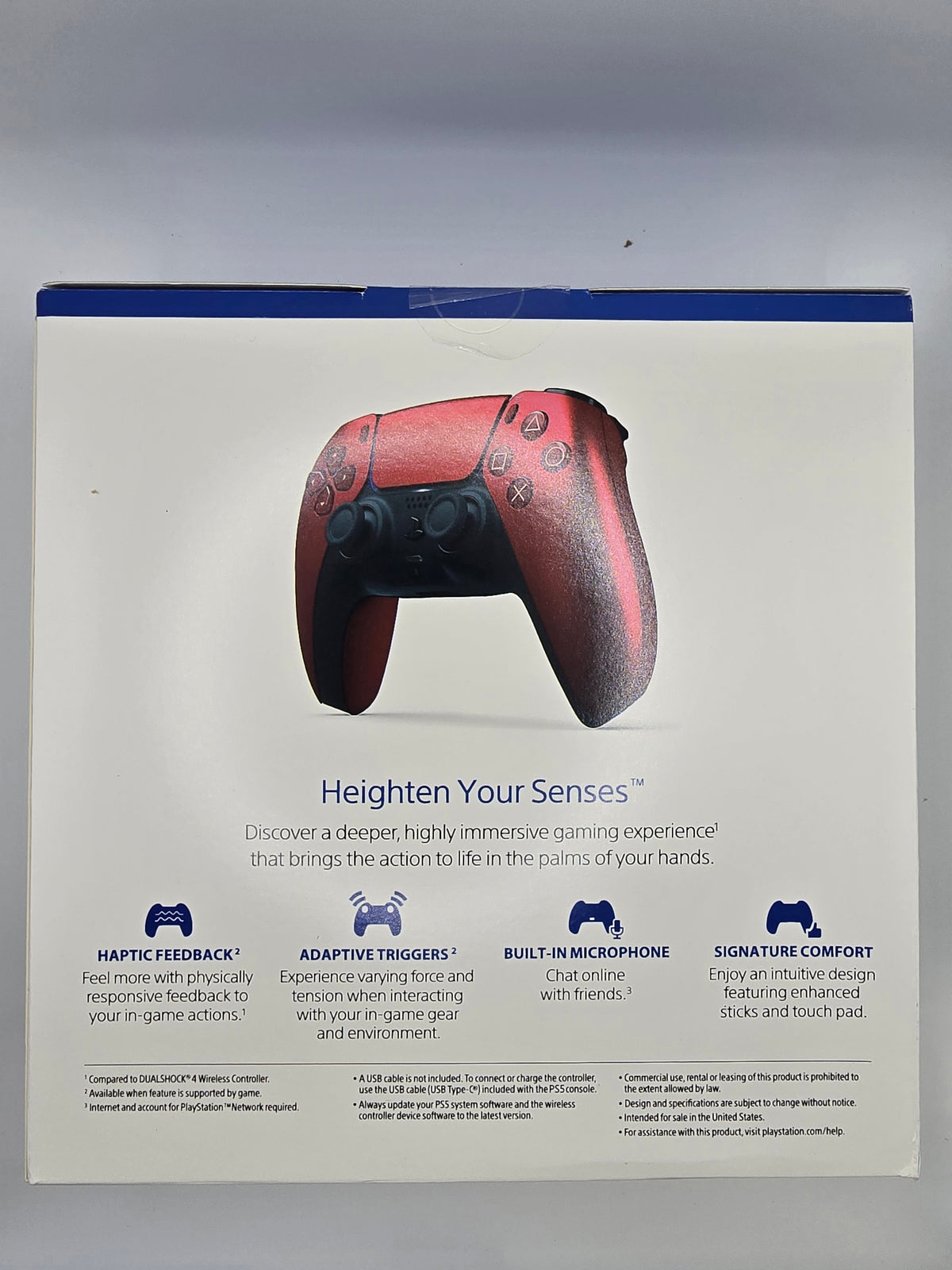 Mando PS5 Rojo Cromado