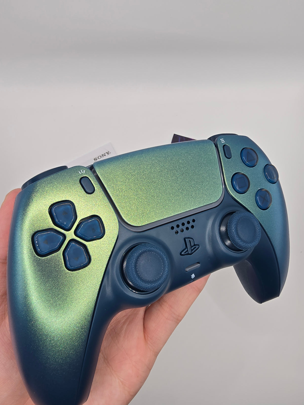 Mando PS5 Verde Cromado