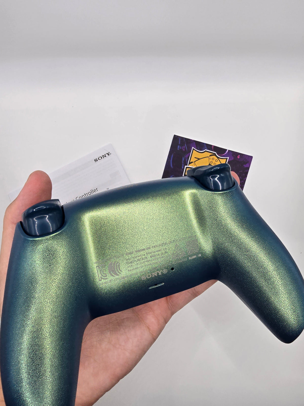 Mando PS5 Verde Cromado