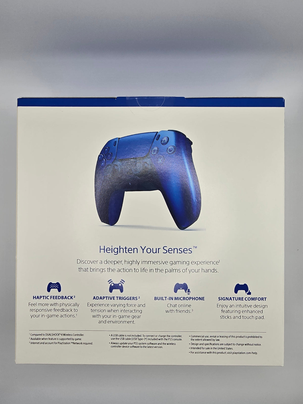 Mando PS5 Azul Cromado