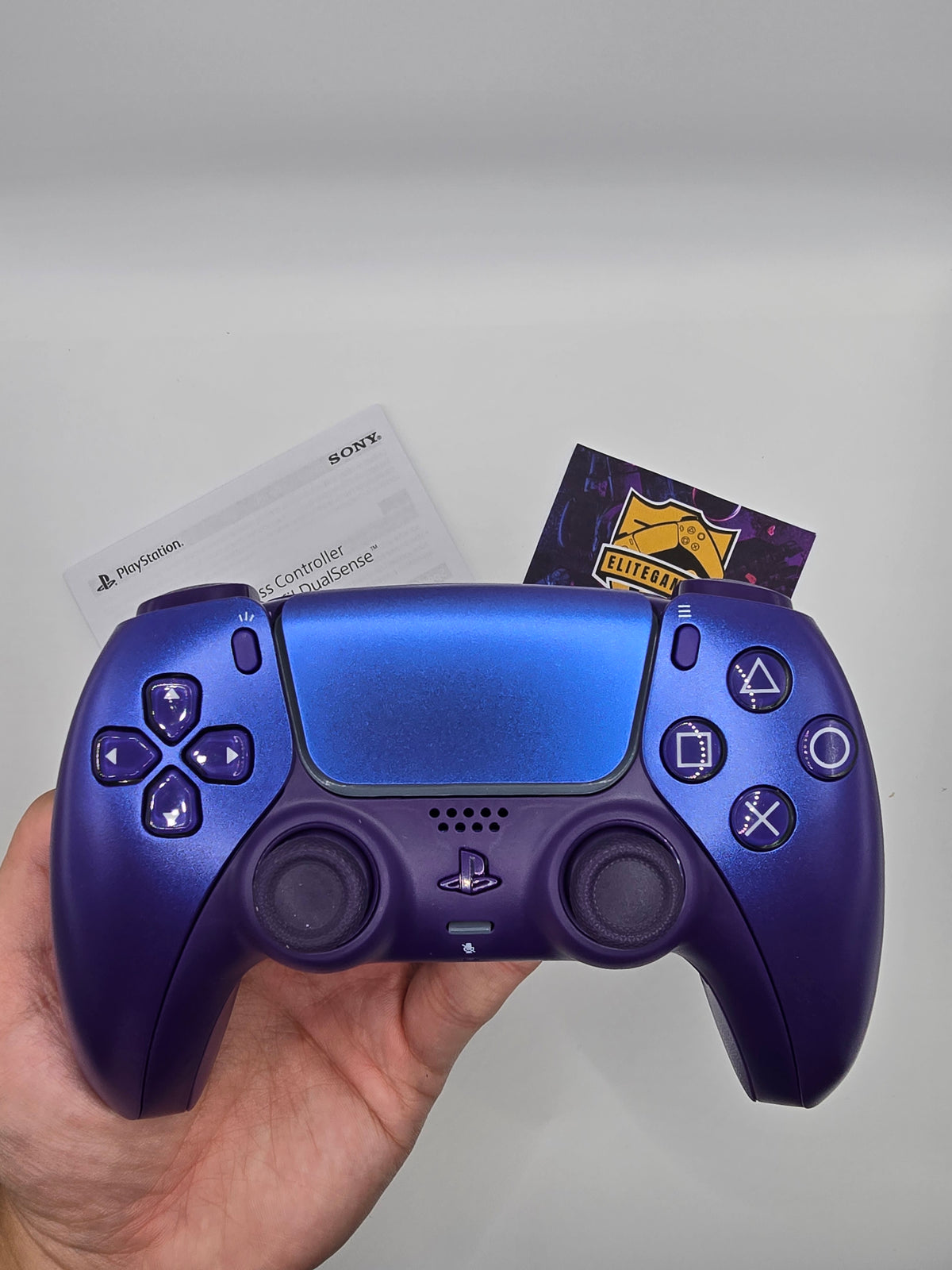 Mando PS5 Azul Cromado