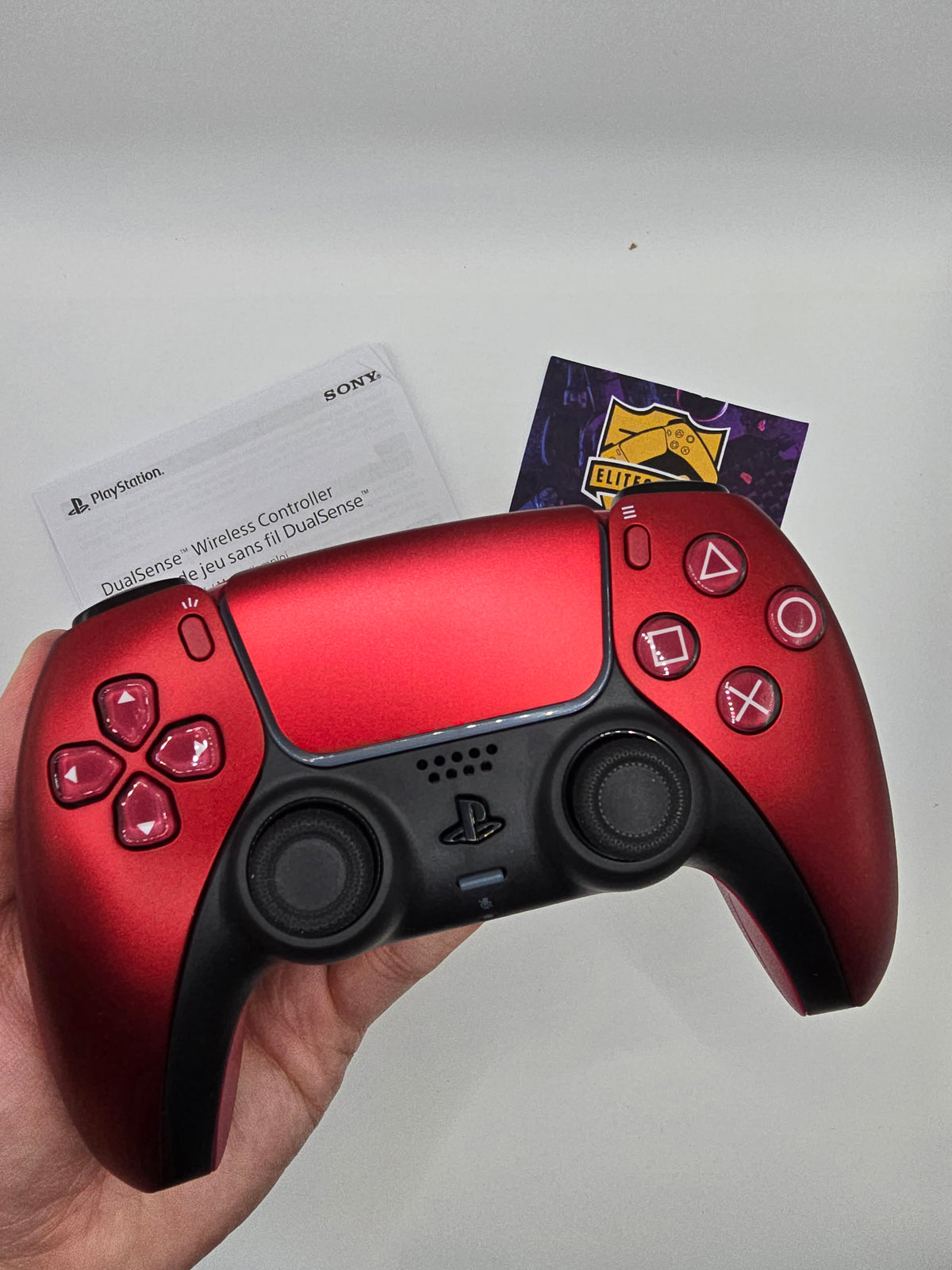 Mando PS5 Rojo Cromado