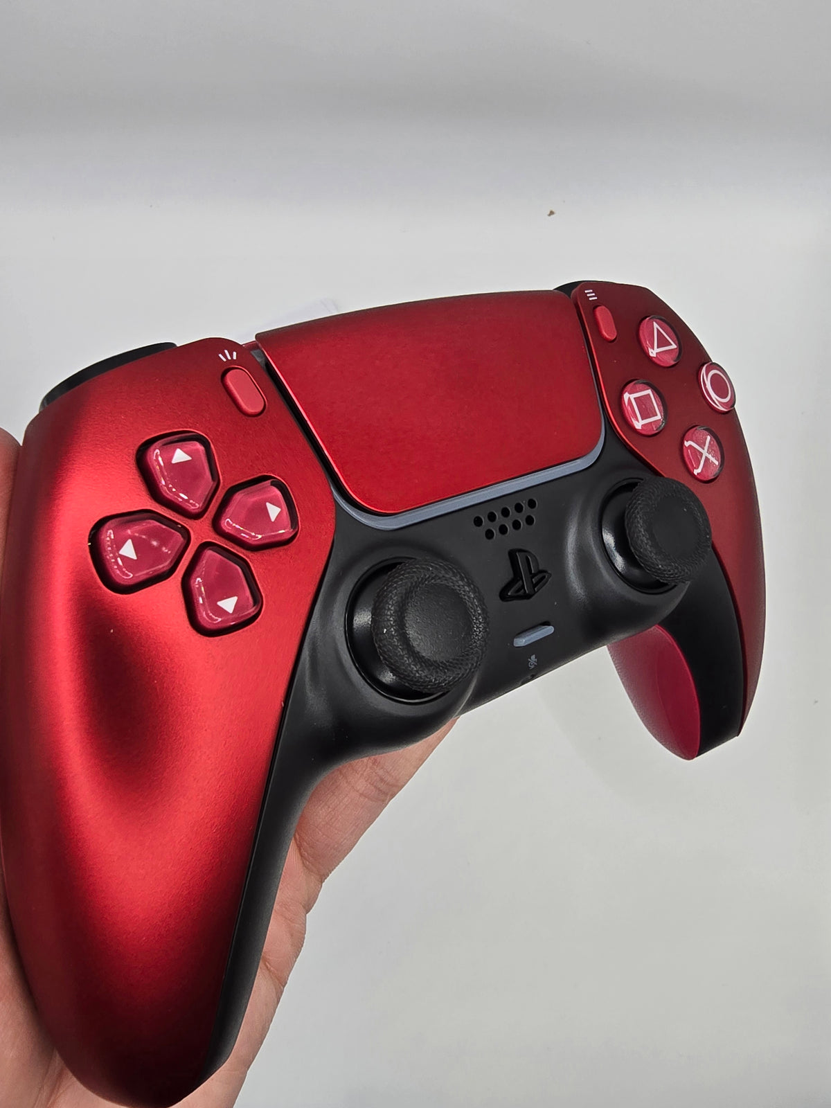 Mando PS5 Rojo Cromado