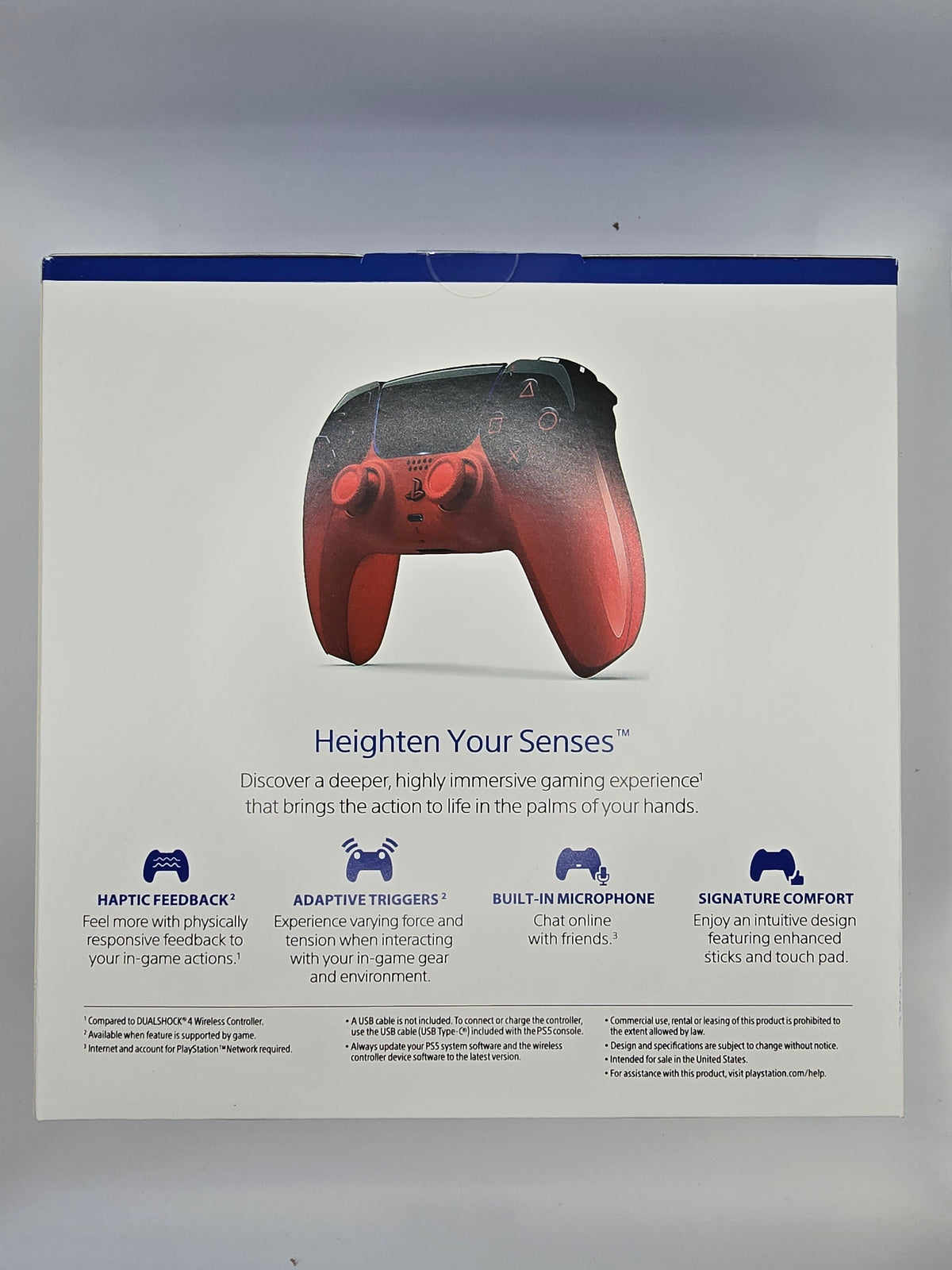 Mando PS5 Rojo Bicolor