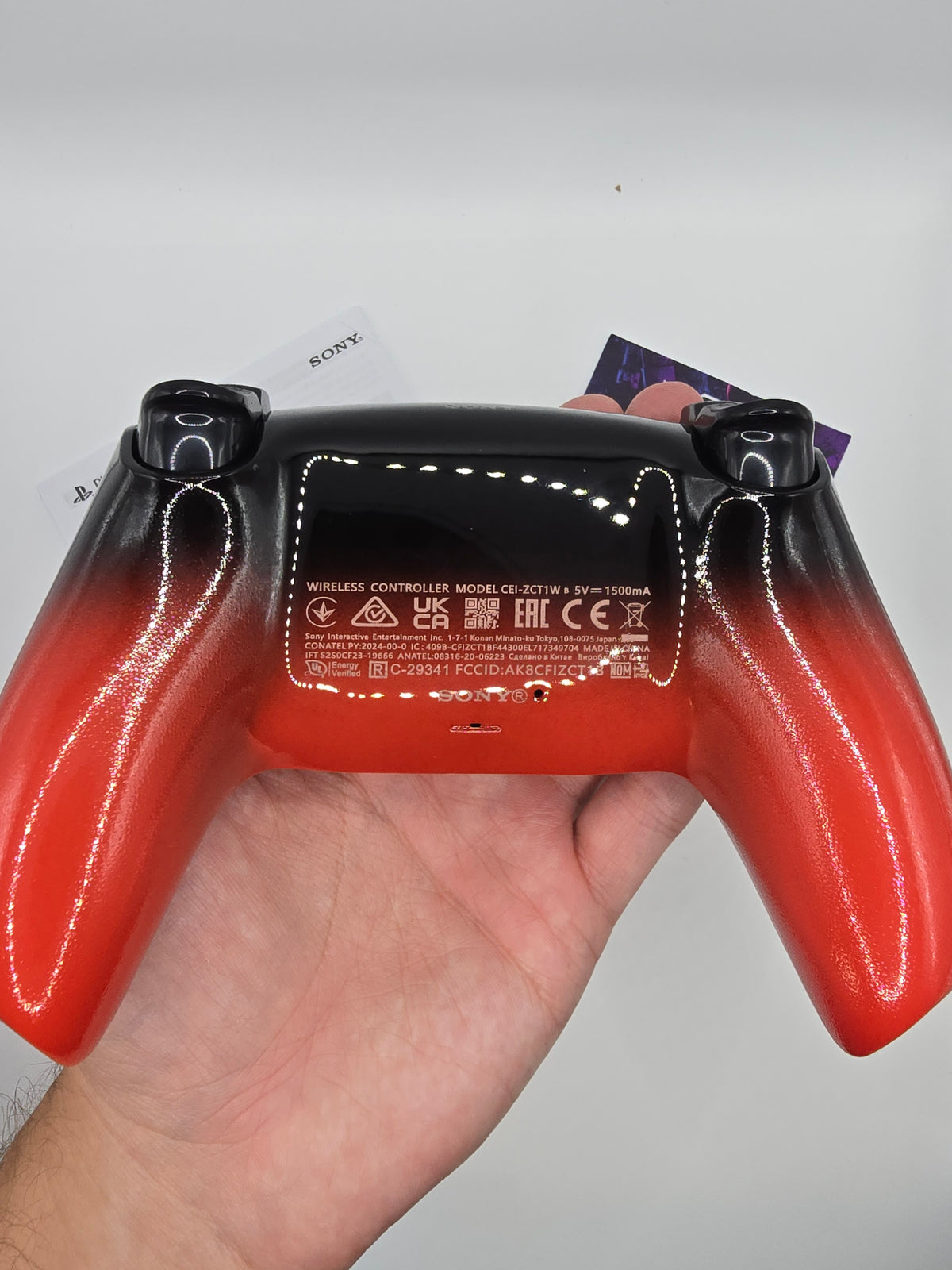 Mando PS5 Rojo Bicolor